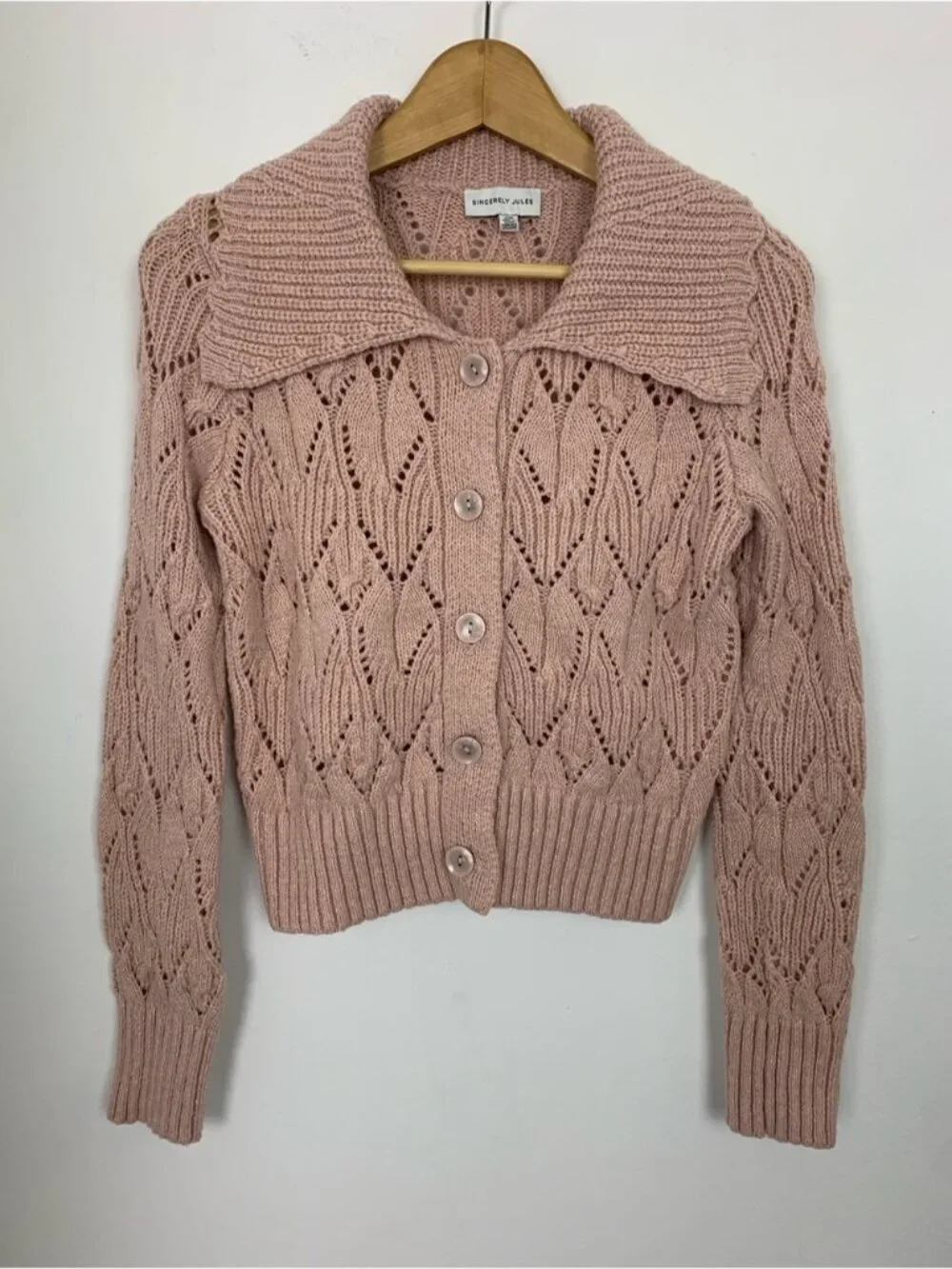 Sincerely Jules Pointelle Cardigan